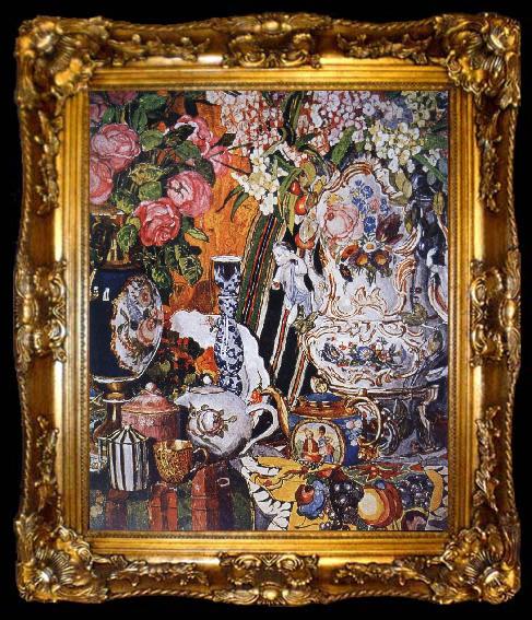 framed  Alexander Yakovlevich GOLOVIN China and Flower, ta009-2